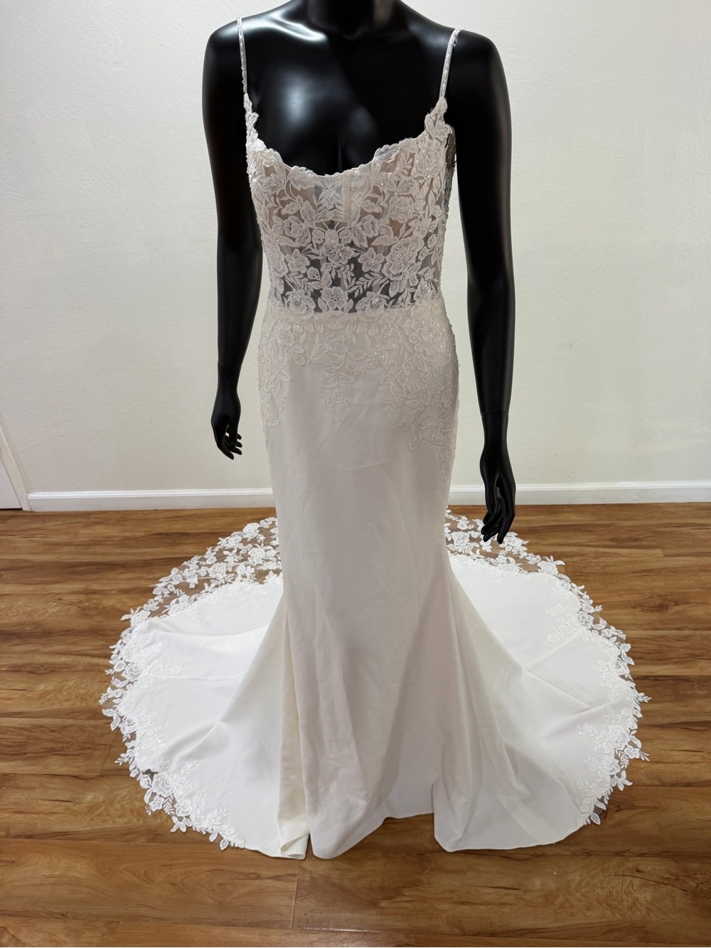 Lillian West 66180 Ivory Nude Wedding Gown NWT Size 10